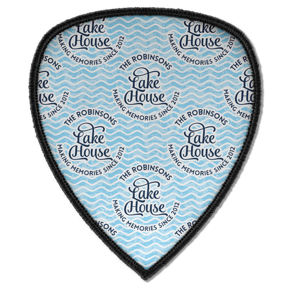 Custom Lake House #2 Iron on Shield Patch A w/ Name All Over