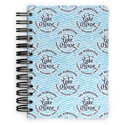 Lake House #2 Spiral Notebook - 5x7 w/ Name All Over