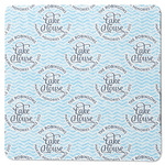 Lake House #2 Square Rubber Backed Coaster (Personalized)