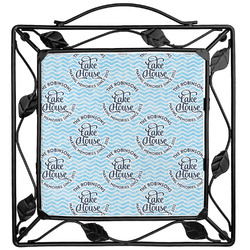 Lake House #2 Square Trivet (Personalized)