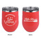 Lake House #2 Stainless Wine Tumblers - Coral - Double Sided - Approval