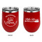 Lake House #2 Stainless Wine Tumblers - Red - Double Sided - Approval