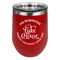 Lake House #2 Stainless Wine Tumblers - Red - Double Sided - Front