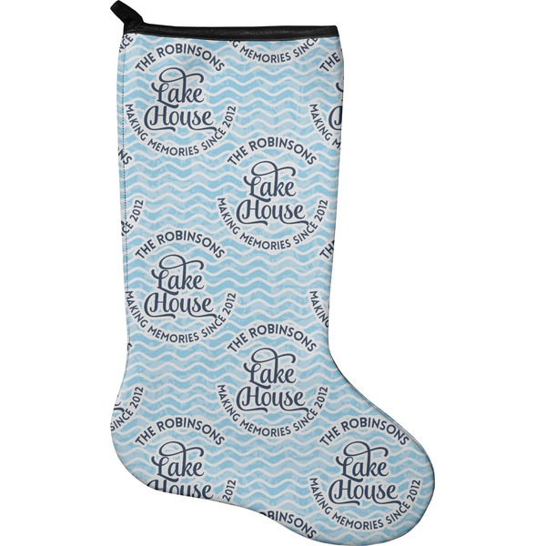 Custom Lake House #2 Holiday Stocking - Neoprene (Personalized)