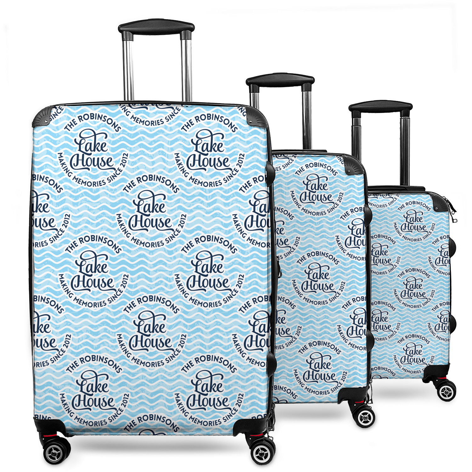 Personalized best sale luggage sets