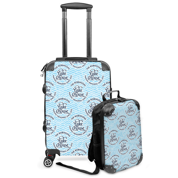 Custom Lake House #2 Kids 2-Piece Luggage Set - Suitcase & Backpack (Personalized)