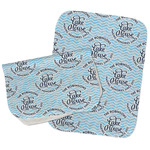 Lake House #2 Burp Cloths - Fleece - Set of 2 w/ Name All Over