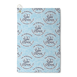 Lake House #2 Waffle Weave Golf Towel (Personalized)