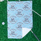 Lake House #2 Waffle Weave Golf Towel - In Context