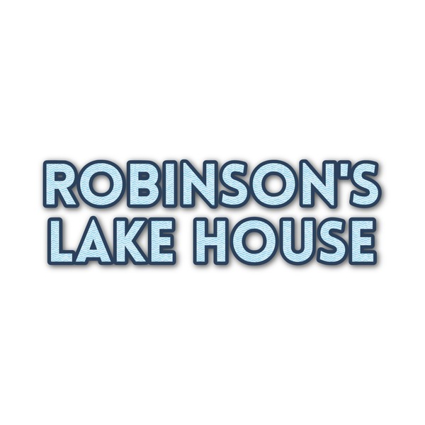 Custom Lake House #2 Name/Text Decal - Small (Personalized)