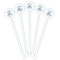 Lake House #2 White Plastic 5.5" Stir Stick - Fan View