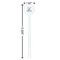 Lake House #2 White Plastic 5.5" Stir Stick - Round - Dimensions