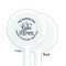 Lake House #2 White Plastic 5.5" Stir Stick - Single Sided - Round - Front & Back