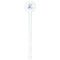 Lake House #2 White Plastic 7" Stir Stick - Round - Single Stick