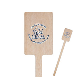 Lake House #2 6.25" Rectangle Wooden Stir Sticks - Double Sided (Personalized)