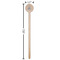 Lake House #2 Wooden 7.5" Stir Stick - Round - Dimensions