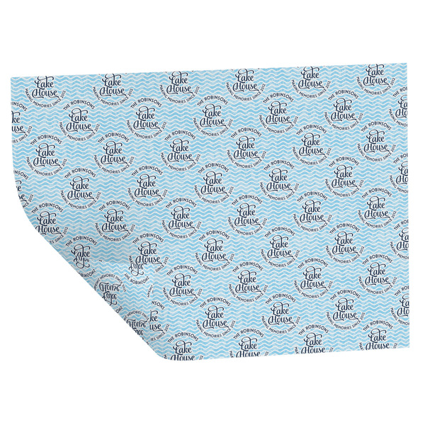 Custom Lake House #2 Wrapping Paper Sheets - Double-Sided - 20" x 28" (Personalized)