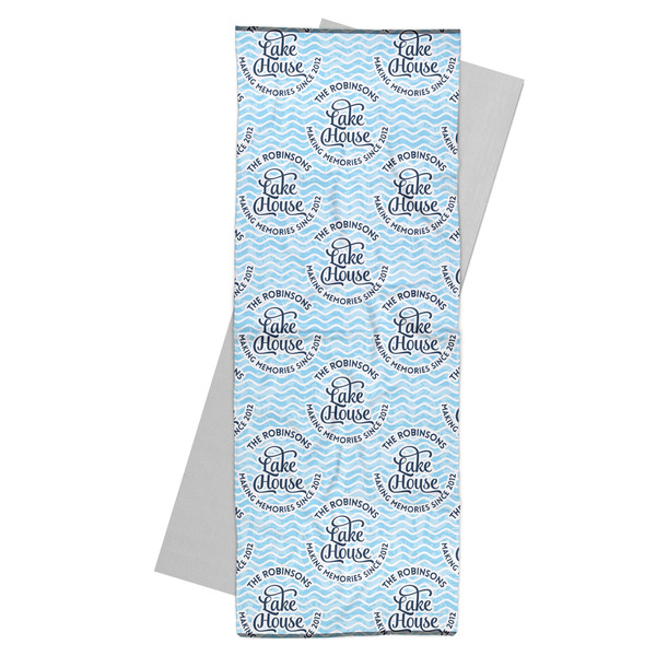 Custom Lake House #2 Yoga Mat Towel (Personalized)