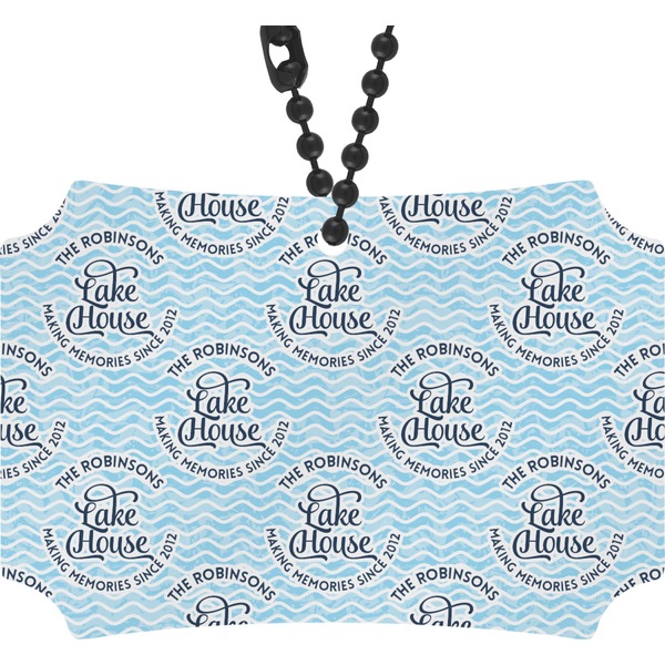 Custom Lake House #2 Rear View Mirror Ornament (Personalized)