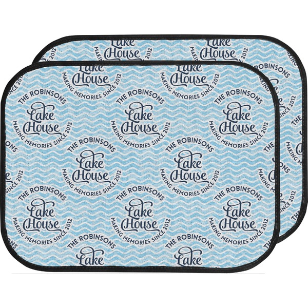 Custom Lake House #2 Car Floor Mats (Back Seat) (Personalized)