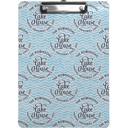 Lake House #2 Clipboard (Letter Size) (Personalized)