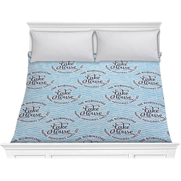 Custom Lake House #2 Comforter - King (Personalized)