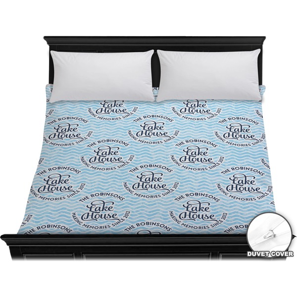 Custom Lake House #2 Duvet Cover - King (Personalized)