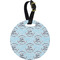 Lake House w/Name & Date Personalized Round Luggage Tag