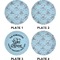 Lake House w/Name & Date Set of Appetizer / Dessert Plates (Approval)