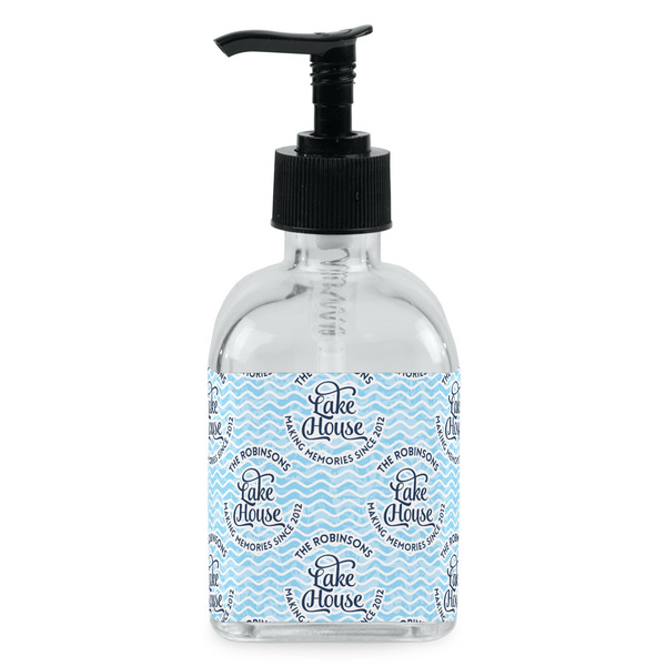 Custom Lake House #2 Glass Soap & Lotion Bottle - Single Bottle (Personalized)