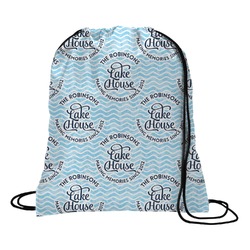 Lake House #2 Drawstring Backpack - Large (Personalized)