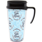 Lake House #2 Acrylic Travel Mug with Handle (Personalized)