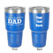 Father's Day Quotes & Sayings 30 oz Stainless Steel Ringneck Tumbler - Blue - Double Sided - Front & Back