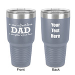 Father's Day Quotes & Sayings 30 oz Stainless Steel Tumbler - Grey - Double-Sided