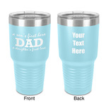 Father's Day Quotes & Sayings 30 oz Stainless Steel Tumbler - Teal - Double-Sided