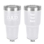 Father's Day Quotes & Sayings 30 oz Stainless Steel Tumbler - White - Double-Sided