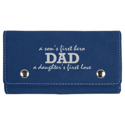 Father's Day Quotes & Sayings Cards & Dice Set - Navy Blue