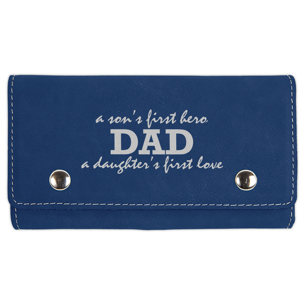 Custom Father's Day Quotes & Sayings Cards & Dice Set - Navy Blue