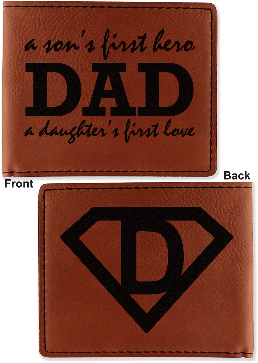 Custom wallets for father's hot sale day