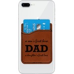 Father's Day Quotes & Sayings Leatherette Phone Wallet (Personalized)