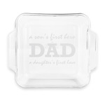 Father's Day Quotes & Sayings Glass Cake Dish with Truefit Lid - 8in x 8in