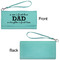 Father's Day Quotes & Sayings Ladies Wallets - Faux Leather - Teal - Front & Back View