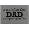 Father's Day Quotes & Sayings Large Engraved Gift Box with Leather Lid - Approval