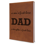 Father's Day Quotes & Sayings Leather Sketchbook - Large - Double Sided