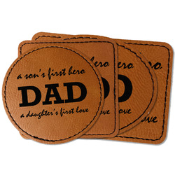 Father's Day Quotes & Sayings Faux Leather Iron On Patch
