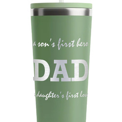 Father's Day Quotes & Sayings RTIC Everyday Tumbler with Straw - 28oz - Light Green - Double-Sided