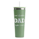 Father's Day Quotes & Sayings RTIC Everyday Tumbler with Straw - 28oz - Light Green - Double-Sided