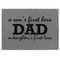 Father's Day Quotes & Sayings Medium Gift Box with Engraved Leather Lid - Approval