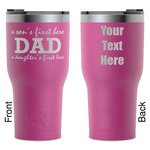 Father's Day Quotes & Sayings RTIC Tumbler - Magenta - Laser Engraved - Double-Sided