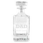 Father's Day Quotes & Sayings Whiskey Decanter - 26 oz Square